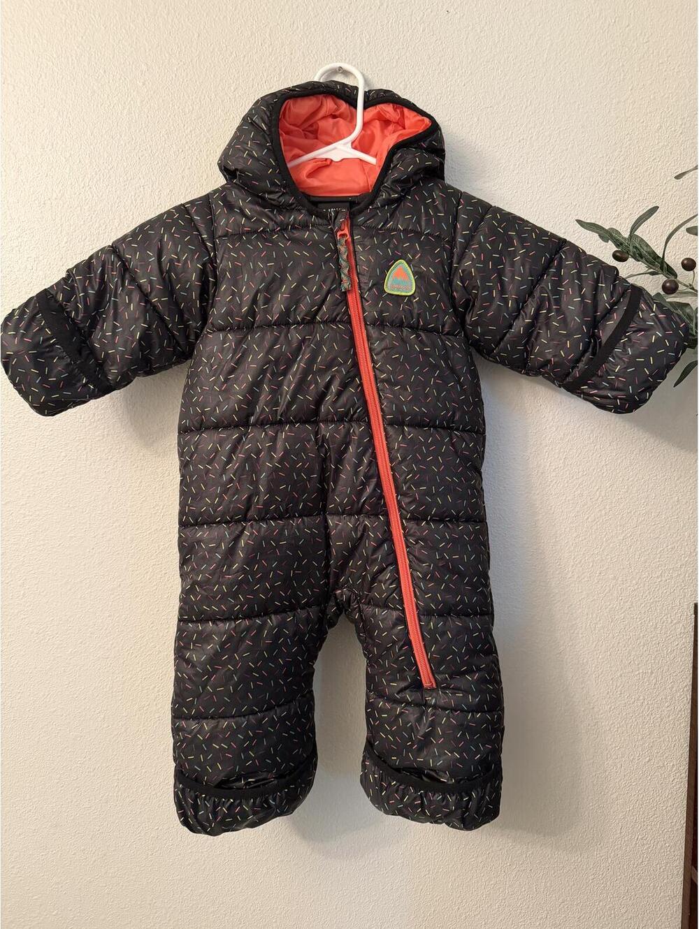 Burton baby toddler snowsuit size 12/18m sprinkles